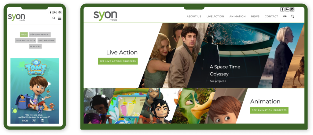 Site web Syon Media
